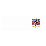 Summer Games 2012 High Jump Track and Field Business Card Templates