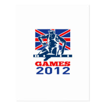 Summer Games 2012 Track and Field Hurdles Post Cards