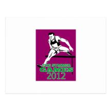 Summer Games 2012 Track and Field Hurdles Post Cards