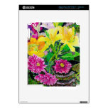 Summer Garden Art  zinnia lily Skin For iPad 3