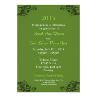 Summer garden graduation celebration invitations personalized invitations