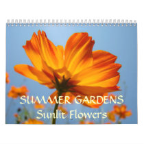 SUMMER GARDENS Calendar Sunlit Flowers Gifts