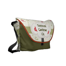 Summer Gardens Label   Messenger Bag