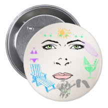 Summer Girl Button
