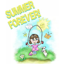 Summer Girl's T-Shirt by jamiecreates1 Summer Girl's T-Shirt