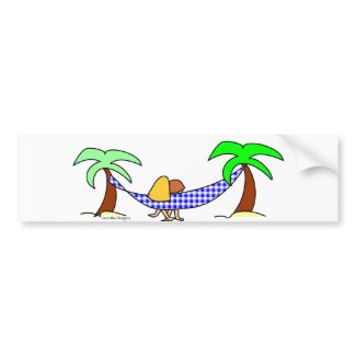 Summer Hammock bumpersticker