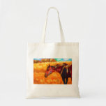 Summer Heat - Horse Painting Canvas Bag