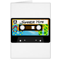 Summer Hits Tape Greeting Card