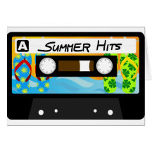 Summer Hits Tape Greeting Card