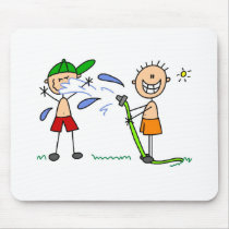 Summer Hose Fight Mousepad