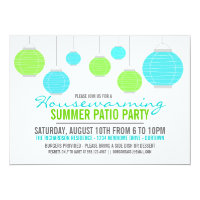 Summer Housewarming Patio Party Invitation