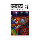 Summer in America Stamp - Summertime in the USA postage stamp... baseball, apple pie, tailgate partys, grilling, picnics, hotdogs, fireworks, Red, White, & Blue!!