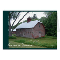 Summer in Vermont Barn Card
