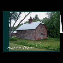 Summer in Vermont Barn Card
