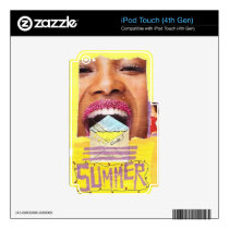 SUMMER IPOD TOUCH 4G DECALS