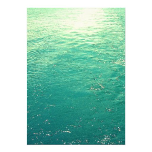 Summer Lakeside Destination Wedding Custom Invites