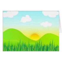 Summer landscape cards