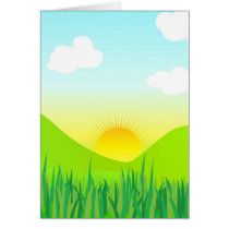 Summer landscape cards