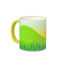 Summer landscape mugs