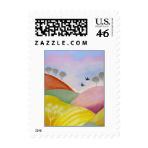 Summer Landscape. Postage Stamps