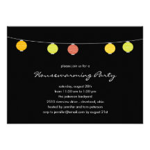 Summer Lanterns Party Invitations