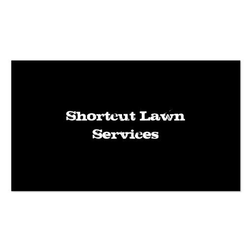 summer lawn services business card (back side)