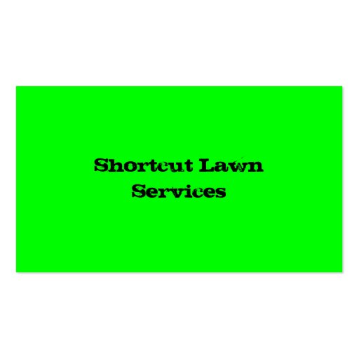 summer lawn services business card templates (back side)