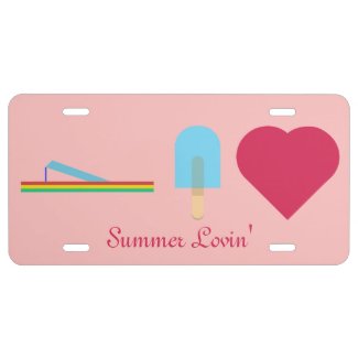 Summer Lovin' License Plate