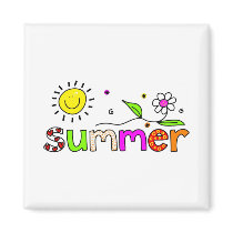 Summer magnets by prawny Summer magnets