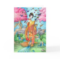 Summer Maiko Greeting Card, Blank by artbyamandarobbins Summer Maiko Greeting Card, Blank