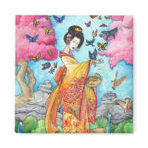 Summer Maiko Magnet by artbyamandarobbins Summer Maiko Magnet