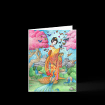 Summer Maiko Note Card, Blank