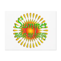 Summer makes me Happy postcards by TLArnold2 Summer makes me Happy postcards