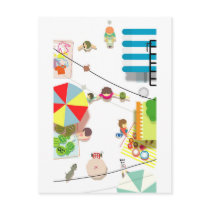 Summer Market postcards by pipopa Summer Market postcards