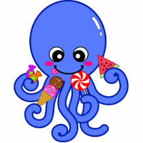 Summer octopus photo sculptures by JellyRollDesigns Summer octopus photo sculptures