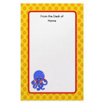 Summer octopus stationery by JellyRollDesigns Summer octopus stationery