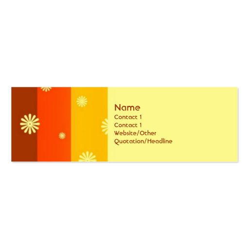 Summer of 74 business card template (front side)