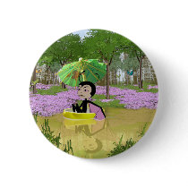 "Summer on Lemonade Pond" Button by wizardmarilyn "Summer on Lemonade Pond" Button