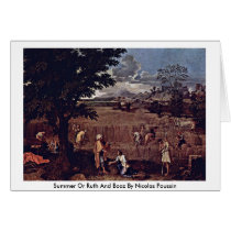 Summer Or Ruth And Boaz By Nicolas Poussin Cards
