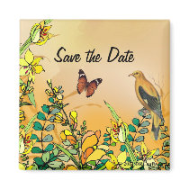 Summer Paradise Save The Date magnets
