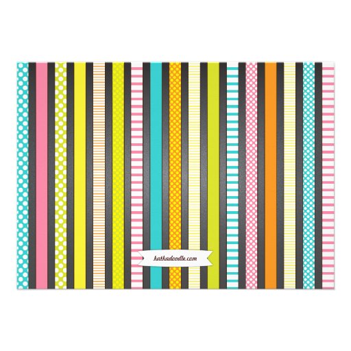Summer Party Chalkboard Fun in the Sun Invitation