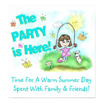 Summer Party Friends Art Poster posters