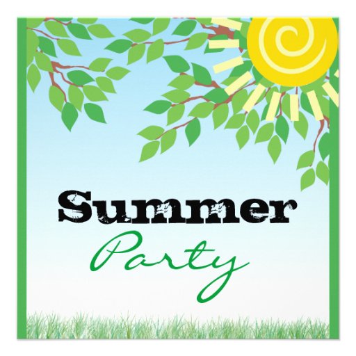 Summer Party invitation