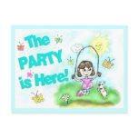 Summer Party Invitations on Post Cards