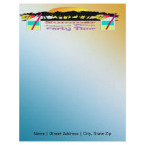Summer - Party Time Letterhead