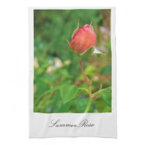 Summer Peach Rose Bud american mojo kitchen towels
