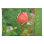 Summer Peach Rose Bud Place Mat