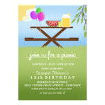 Summer Picnic Birthday Party Invitations