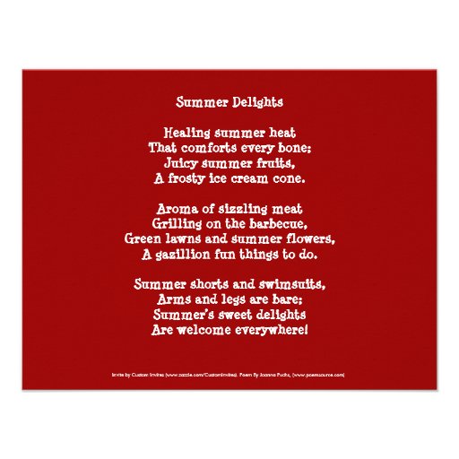 Summer Picnic Cookout Invitation, Bright Red Daisy