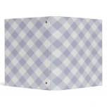 Summer Picnic Gingham Checkered Tablecloth: Blue Vinyl Binders